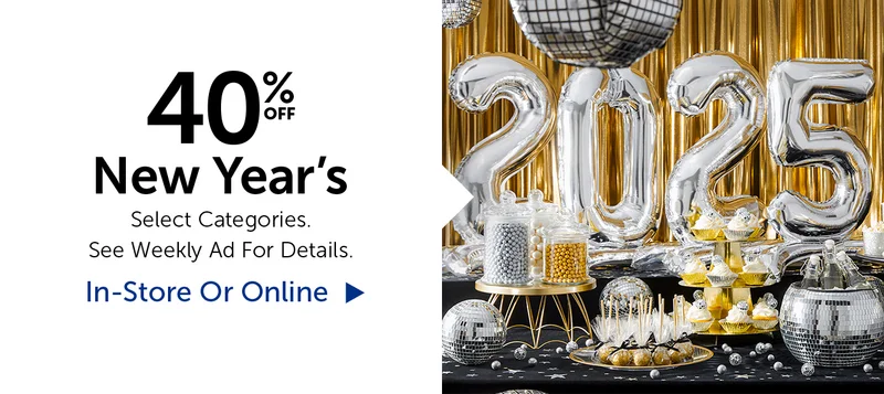 40% New Year's