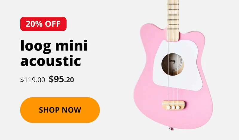 loog mini acoustic - 20%OFF