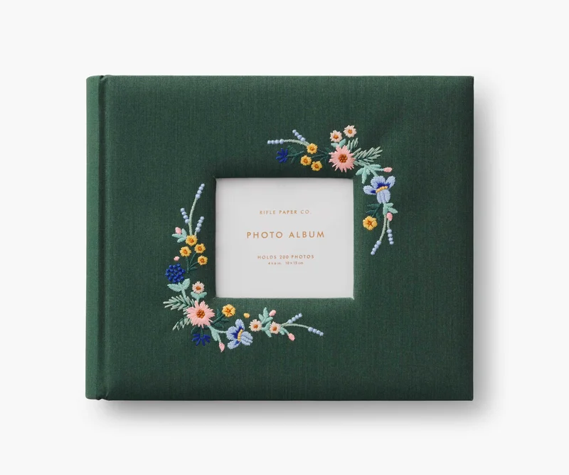 Image of Embroidered Heirloom Photo Album - Wildwood