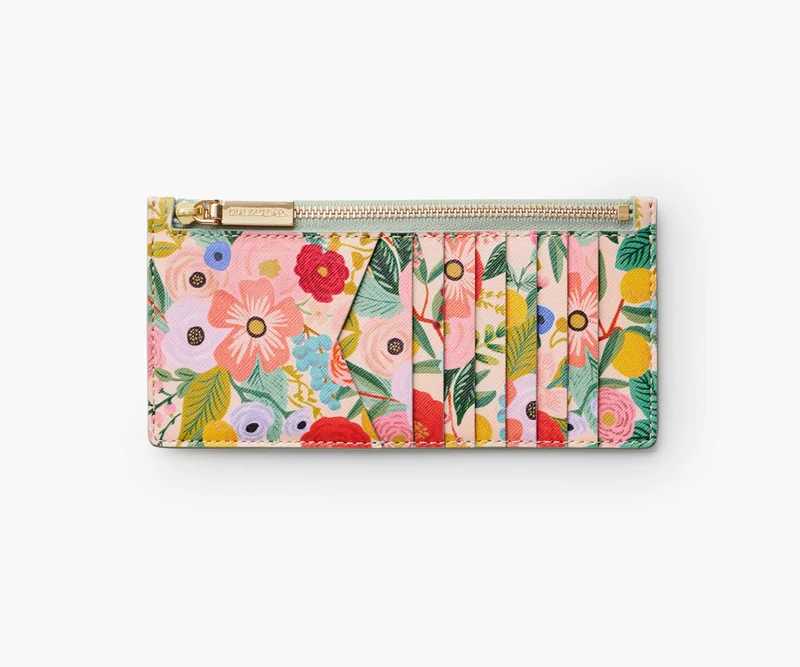 Image of Slim Card Wallet - Garden Party