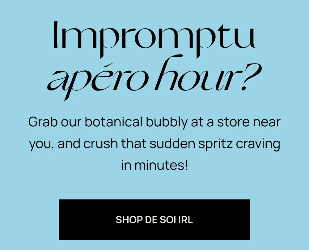 Impromptu apero hour?