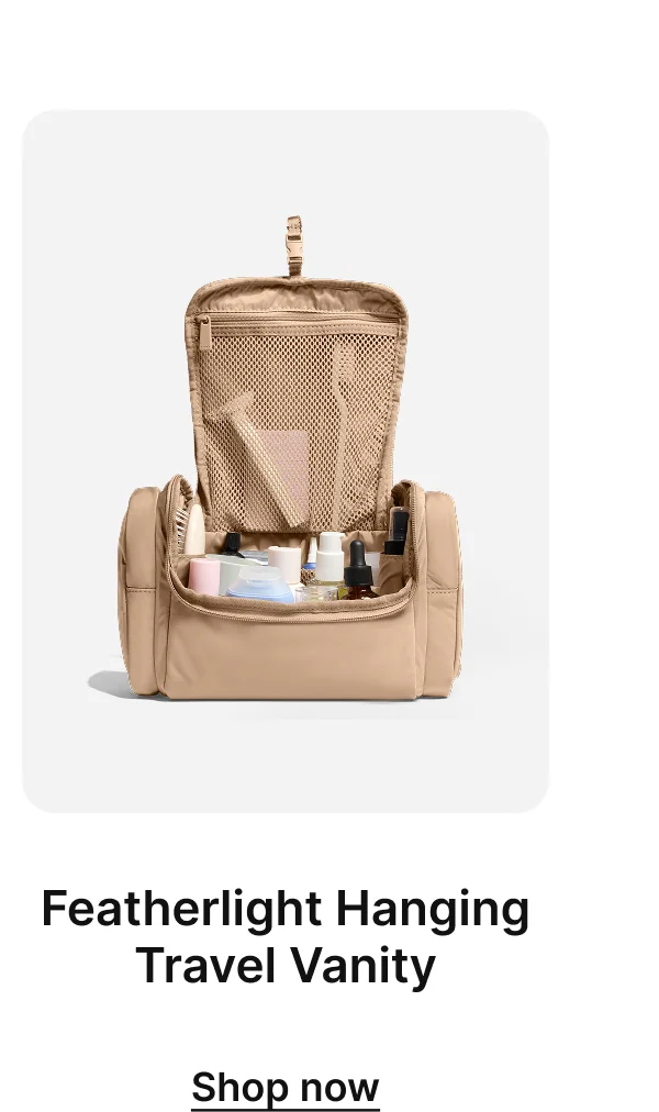Featherlight Hanging Travel Vanity | Shop now