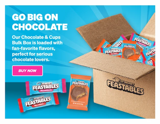 GO BIG ON CHOCOLATE! Our Chocolate & Cups Bulk Box is loaded with fan-favorite flavors, perfect for serious chocolate lovers. Buy now!