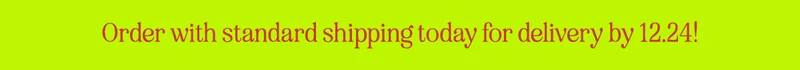 Order with standard shipping today for delivery by 12.24!