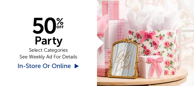 50% Off Party - Select Categories