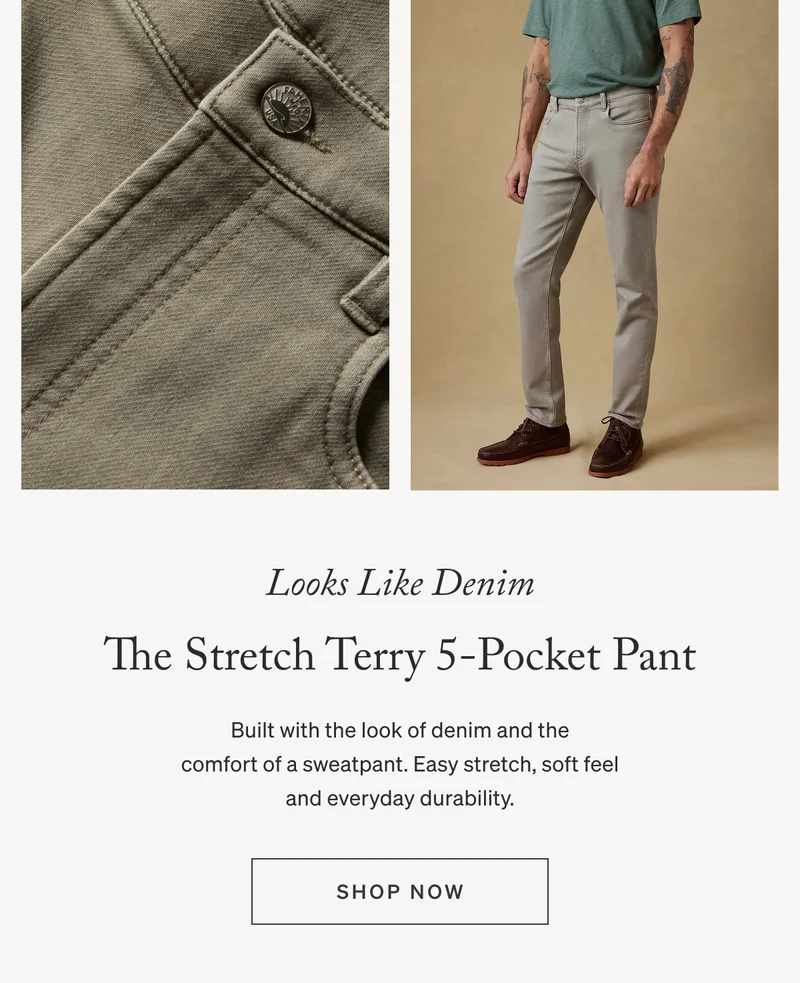The Stretch Terry 5-Pocket Pant