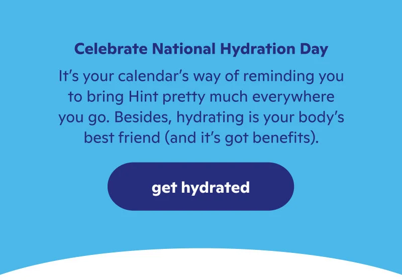 celebrate national hydration day