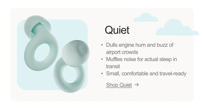 A pair of Loop Quiet in mint.