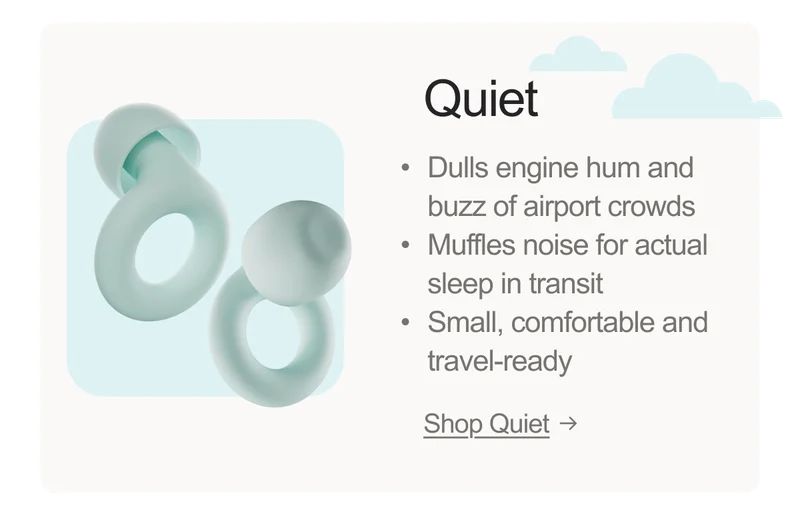 A pair of Loop Quiet in mint.