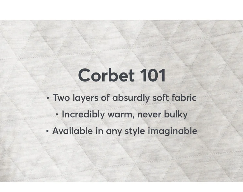 Enter: the Corbet Quilted Collection.