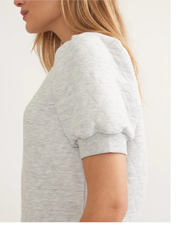 Puff sleeve sweatshirt