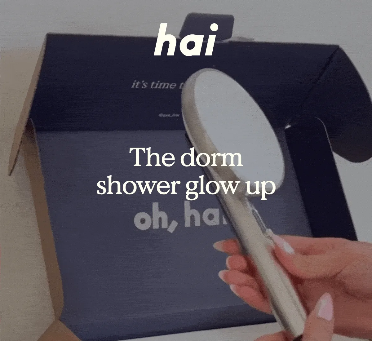 The dorm shower glow up