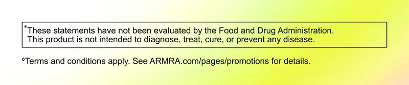 FDA disclaimer stating the product is not intended to diagnose, treat, cure, or prevent disease.
