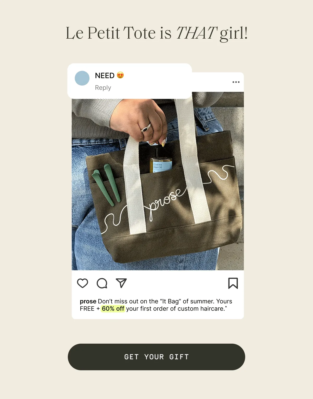 Le Petite Tote is THAT girl!