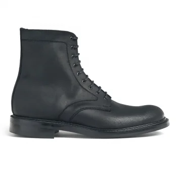 Winterfold R Derby Boot in Black Waxy Leather
