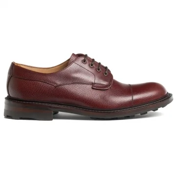 Brushfield RW Derby in Cognac Hatched Grain Leather