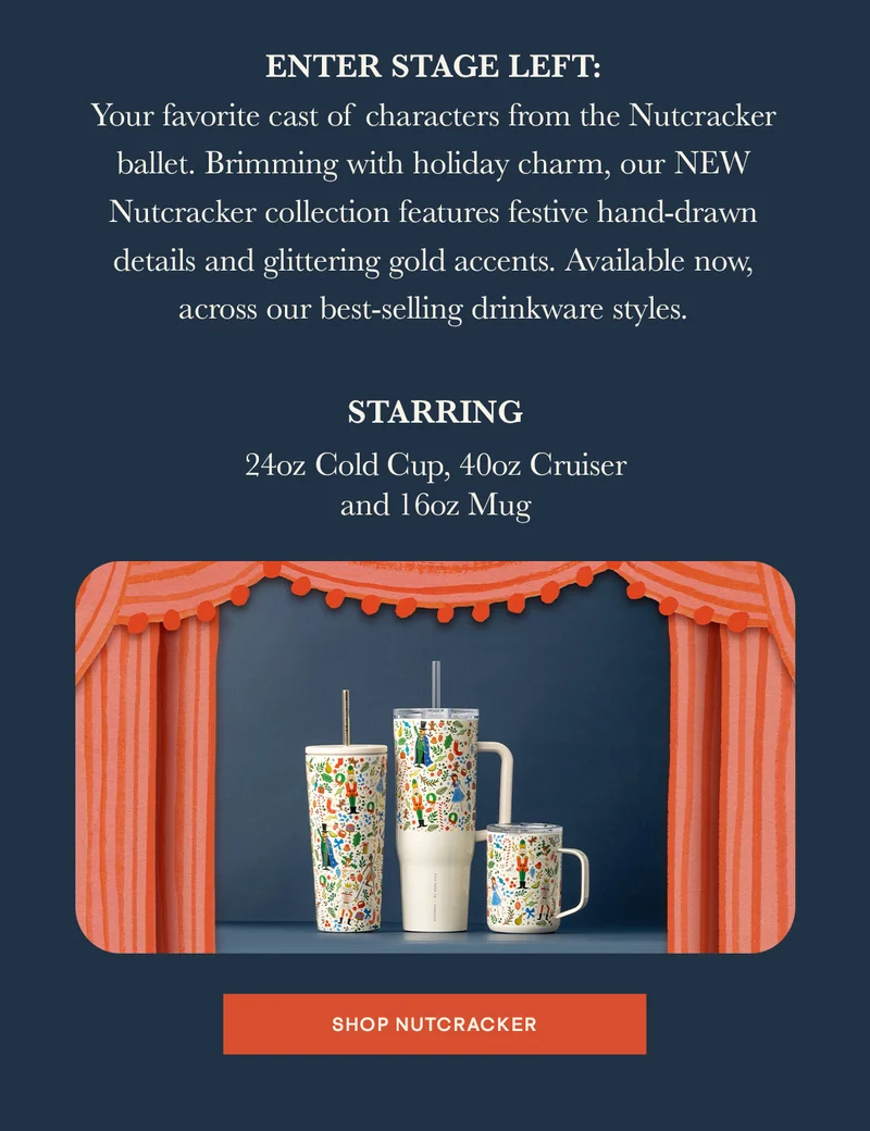 Shop new Rifle Paper Co. Nutcracker drinkware