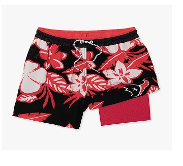 NFL Lined Swim Trunk: The Texans Deep End Zones 5.5"