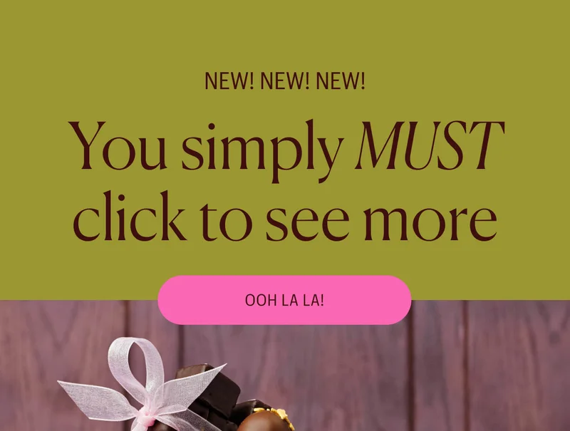 New! New! New! You simply MUST click to see more - Ooh La La!