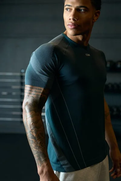 Image of Sculpt Seamless T-Shirt M Dark Dusty Teal