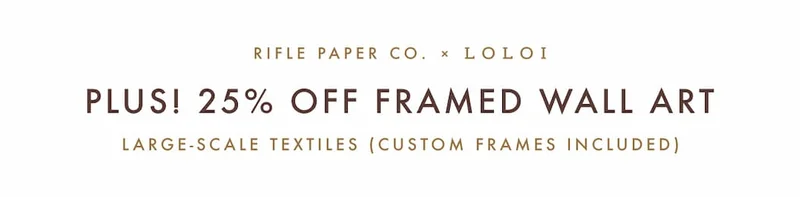 PLus! 25% OFf Framed Wall Art Large-scale textiles (custom frames included)