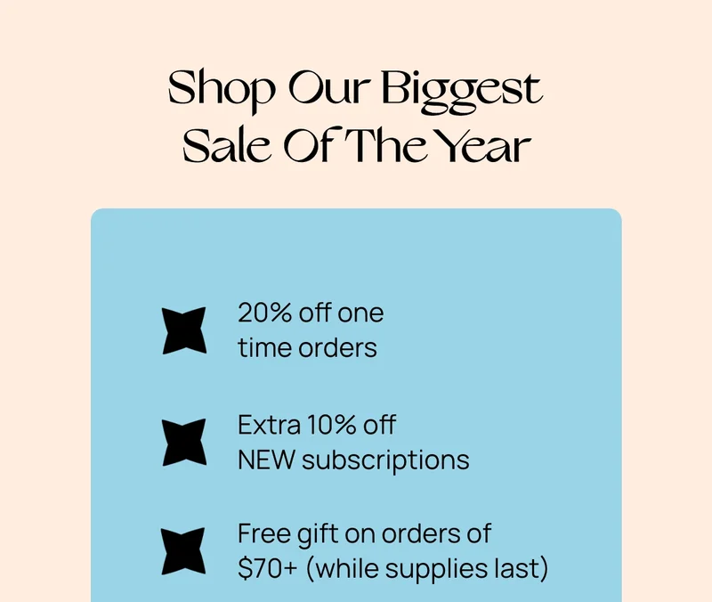 Shop our biggest sale of the year