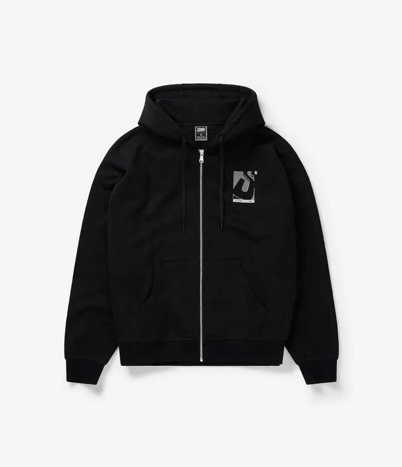 INITIAL BOX ZIP HOODIE