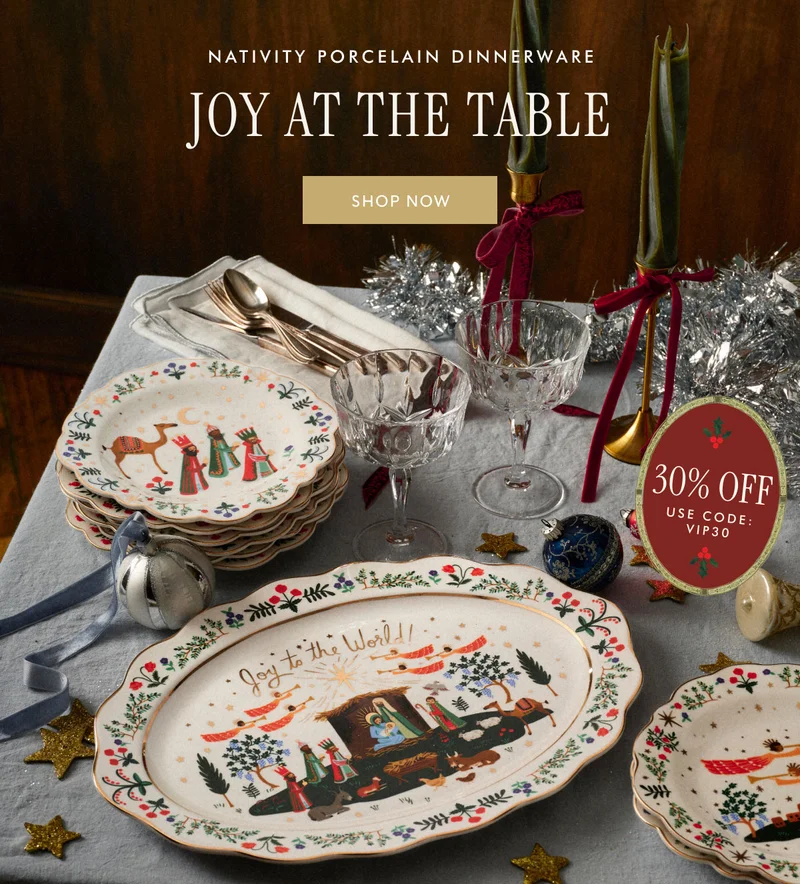 nativity Porcelain dinnerware Joy at the Table Shop now