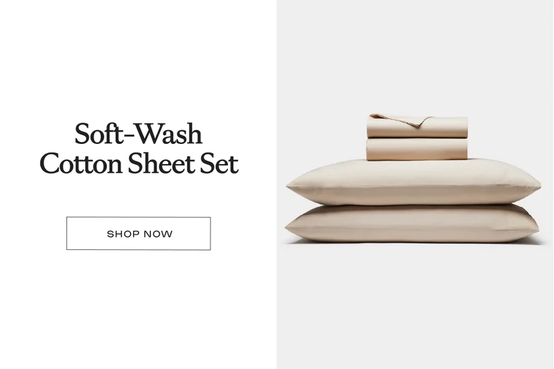 Soft-Wash Cotton Sheet Set - Shop Now