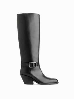 Knee-High Leather Boots