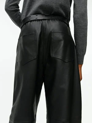 Relaxed Leather Trousers