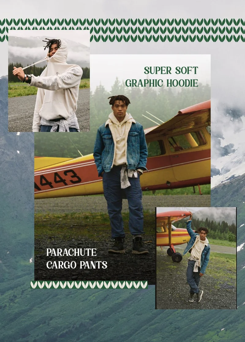 Super Soft Graphic Hoodie | Parachute Cargo Pants