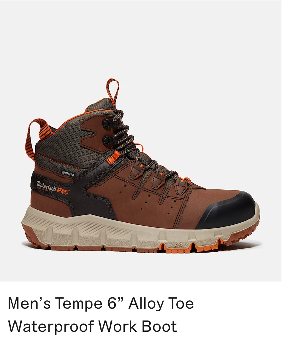 Men's Tempe 6" Alloy Toe Waterproof Work Boot