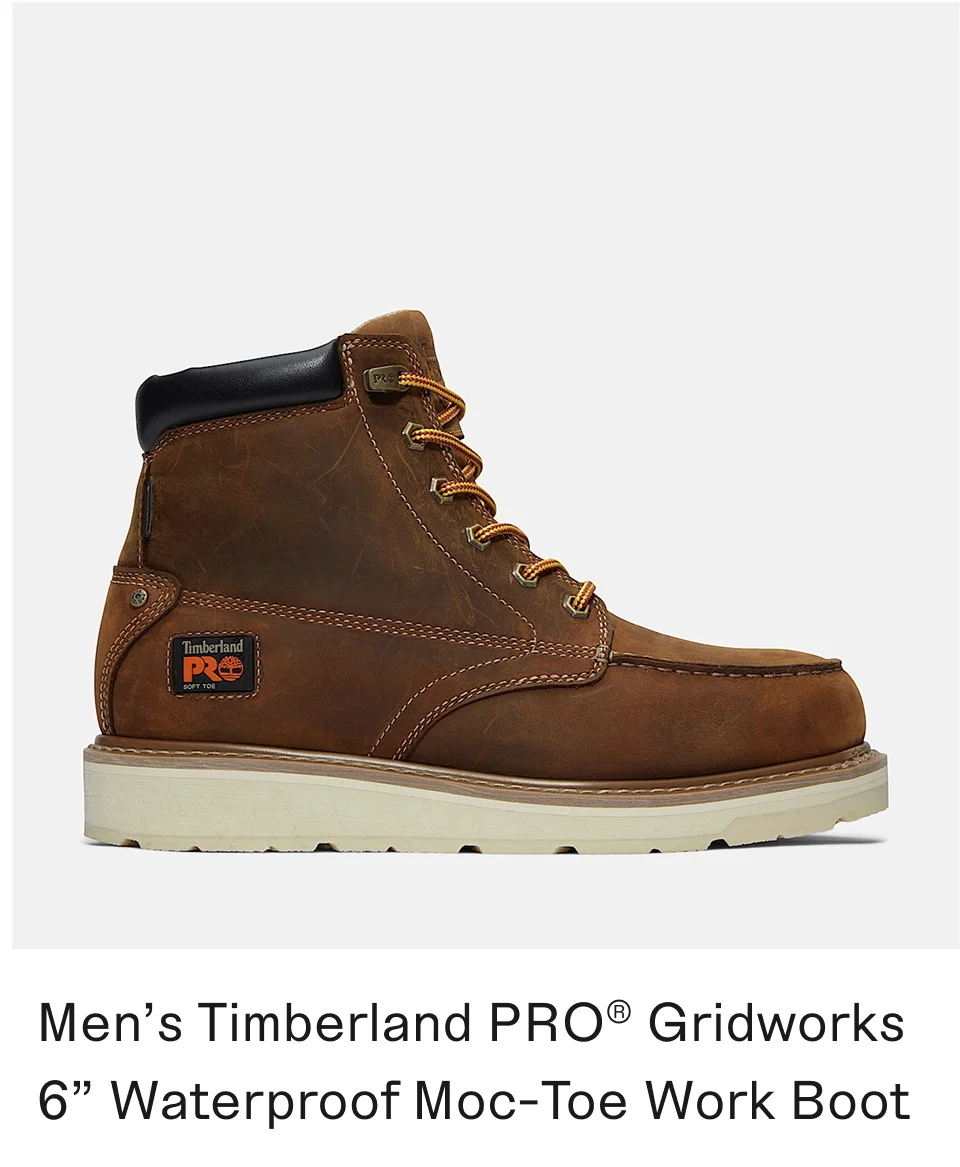 Men's Timberland PRO Gridworks 6" Waterproof Moc-Toe Work Boot