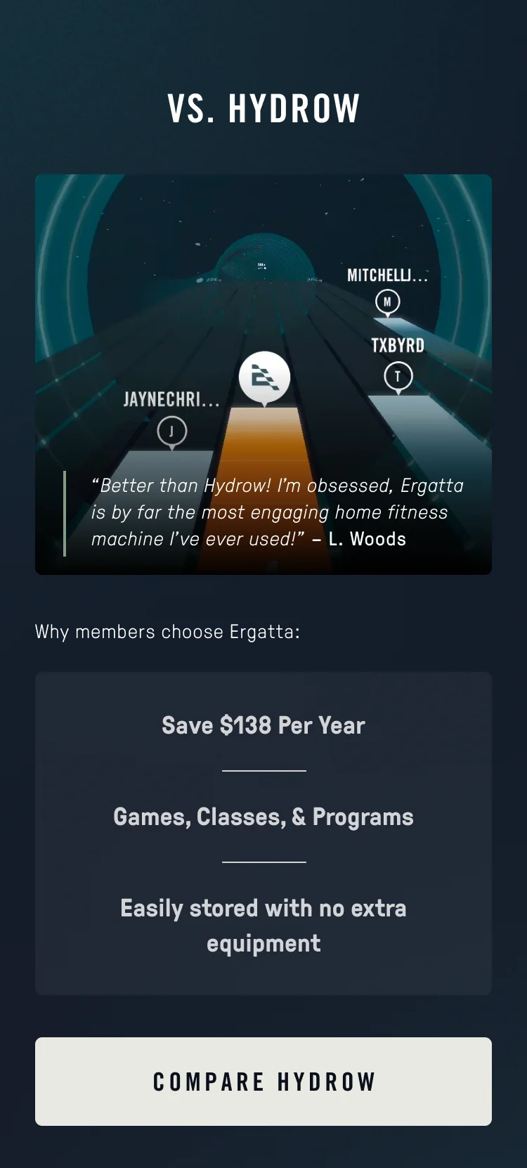 Ergatta vs. the competition