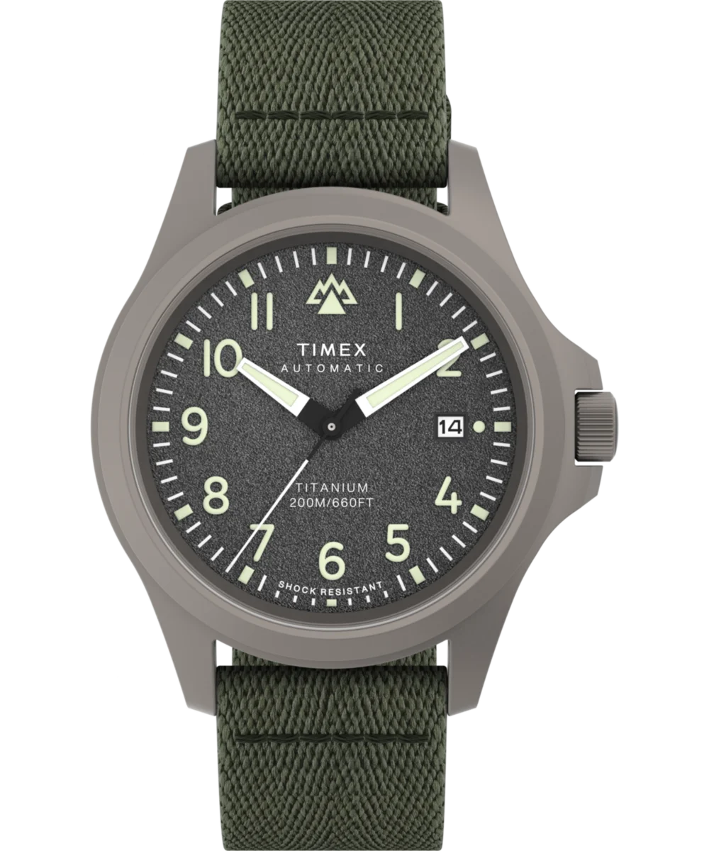 Image of Expedition® Field Post Titanium Automatic 41mm Recycled Fabric Strap Watch