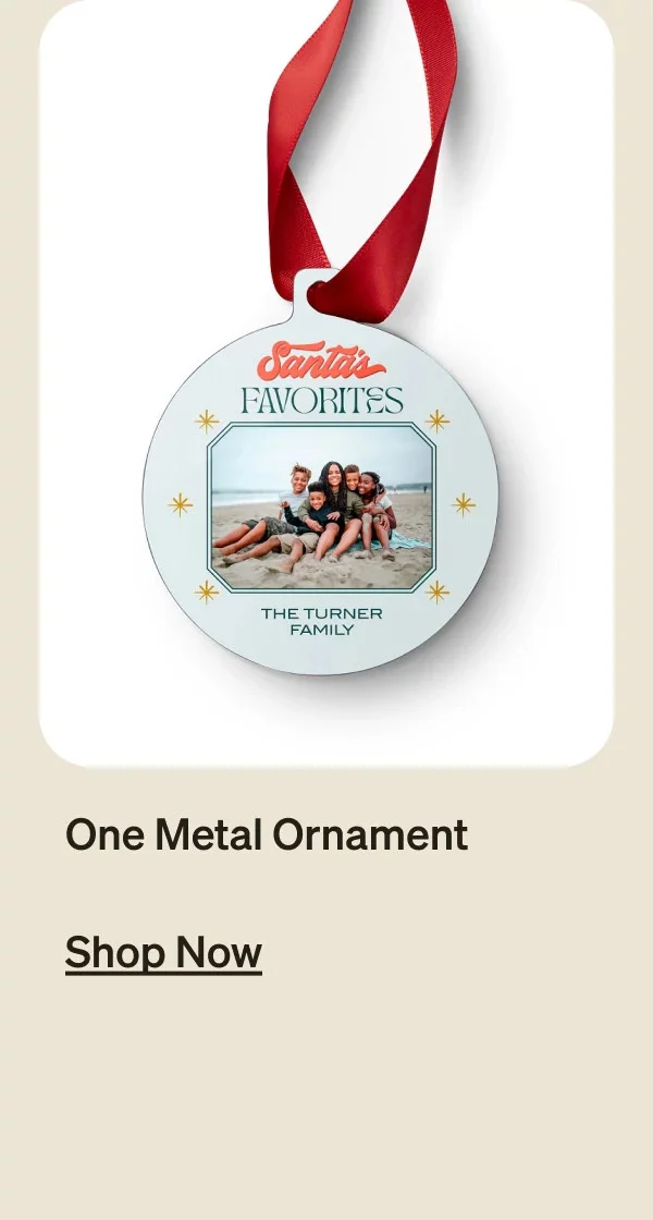 One Metal Ornament