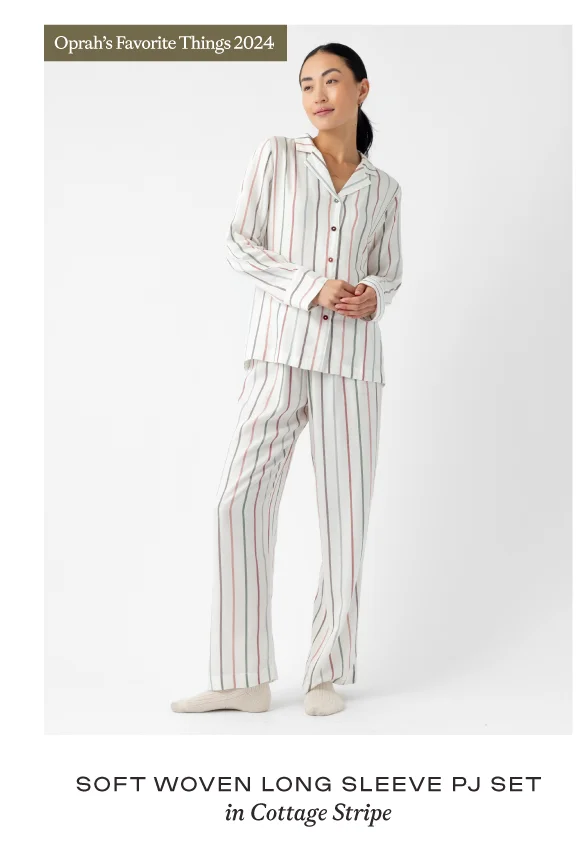 Soft Woven Long Sleeve PJ Set - Shop Now (Oprah's Favorite Things Winner 2024)