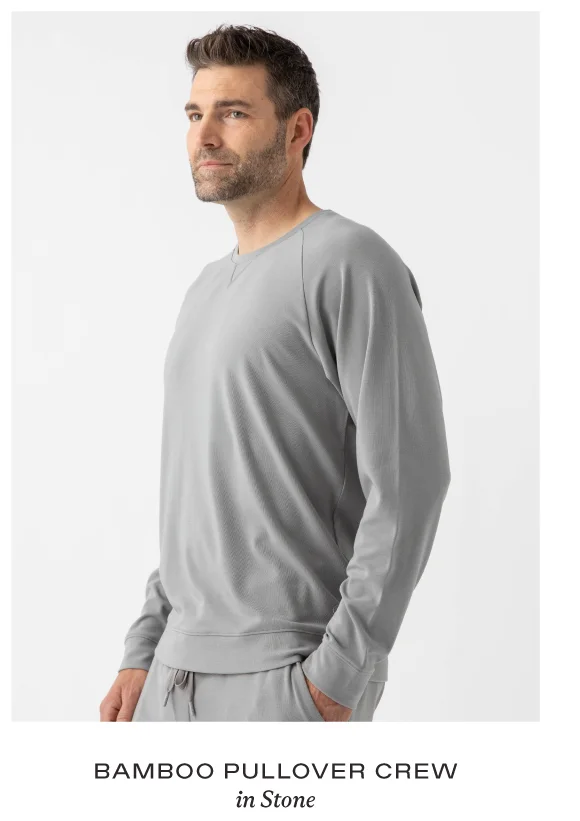 Men's Bamboo Pullover Crew - Shop Now