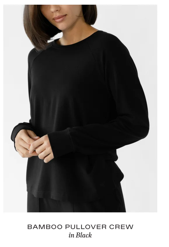 Women's Bamboo Pullover Crew - Shop Now