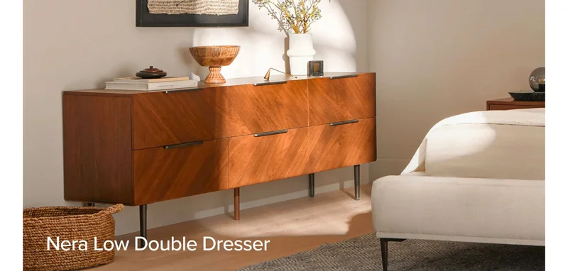 Nera 6-Drawer Low Double Dresser