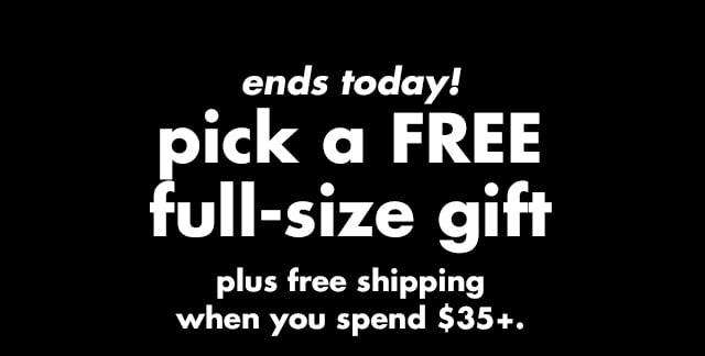 pick a free full-size gift