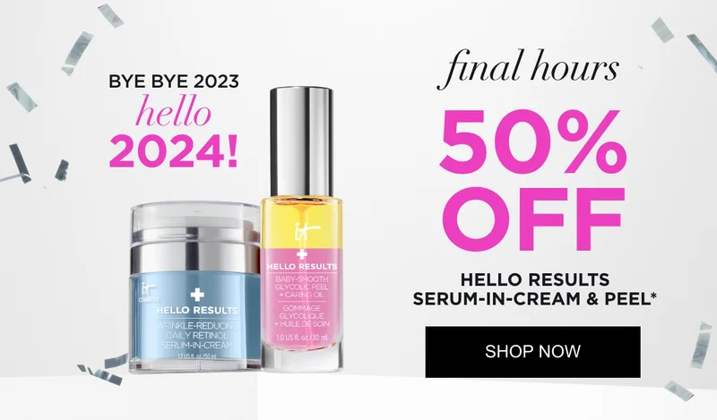 FINAL HOURS 50% OFF