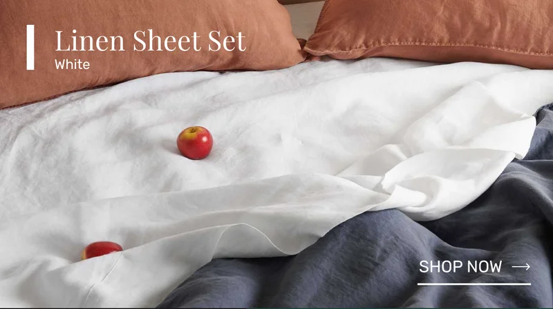 Linen Sheet Set - White