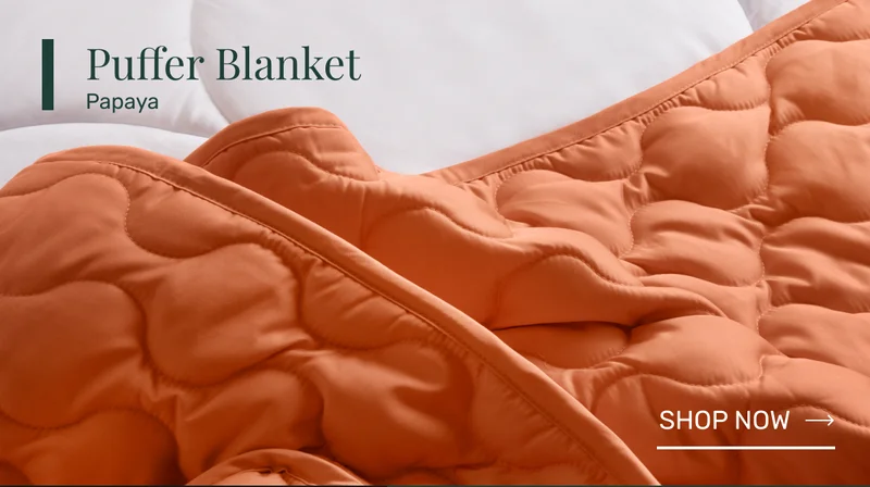 Puffer Blanket - Papaya
