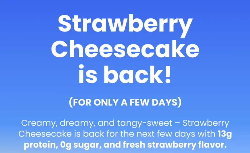 Strawberry Cheesecake is back!