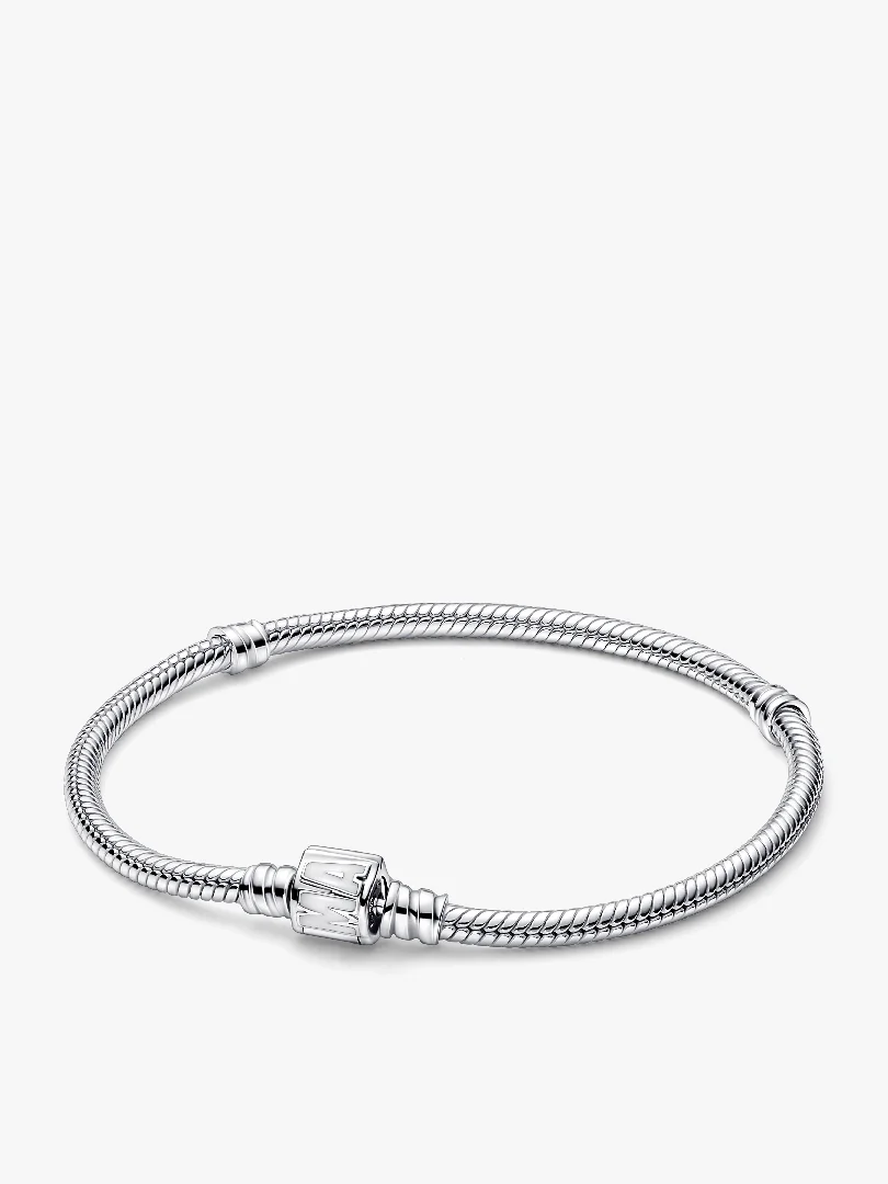 Pandora Moments Marvel Logo Clasp Snake Chain Bracelet