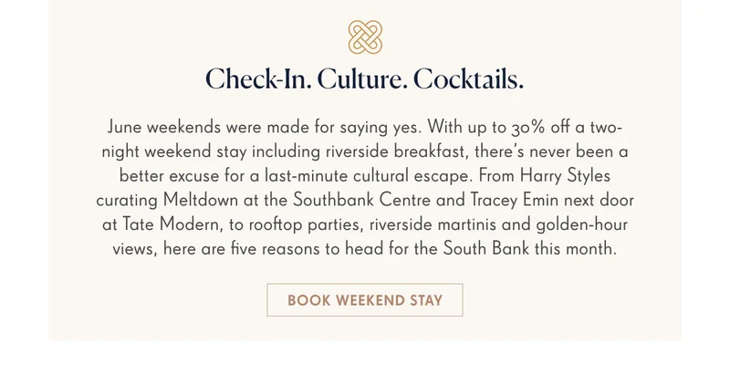 Check-In. Culture. Cocktails.