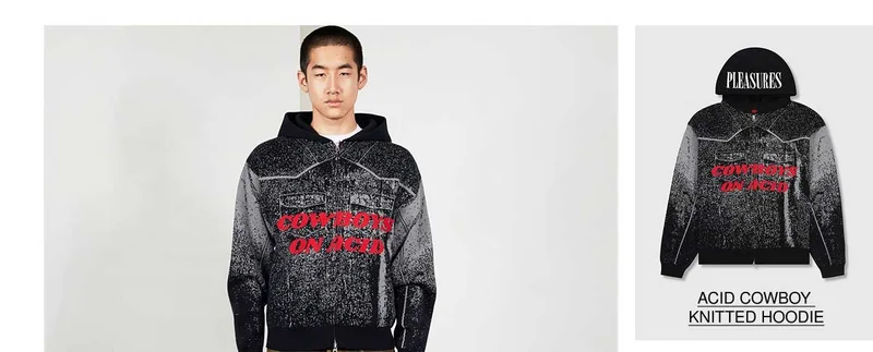 ACID COWBOY KNITTED HOODIE
