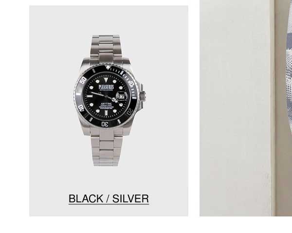 ANYTIME WATCH - BLACK / SILVER